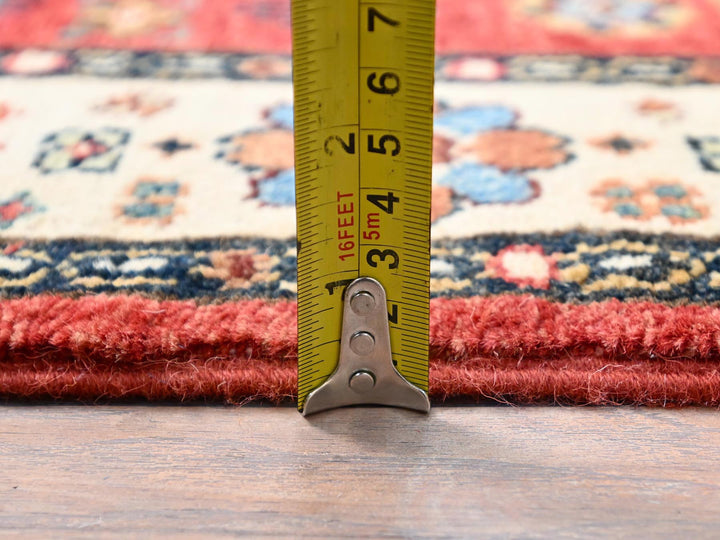 2'8" x 9'6" New Hand Knotted Red Wool Runner Oriental Rug - MOA10286450