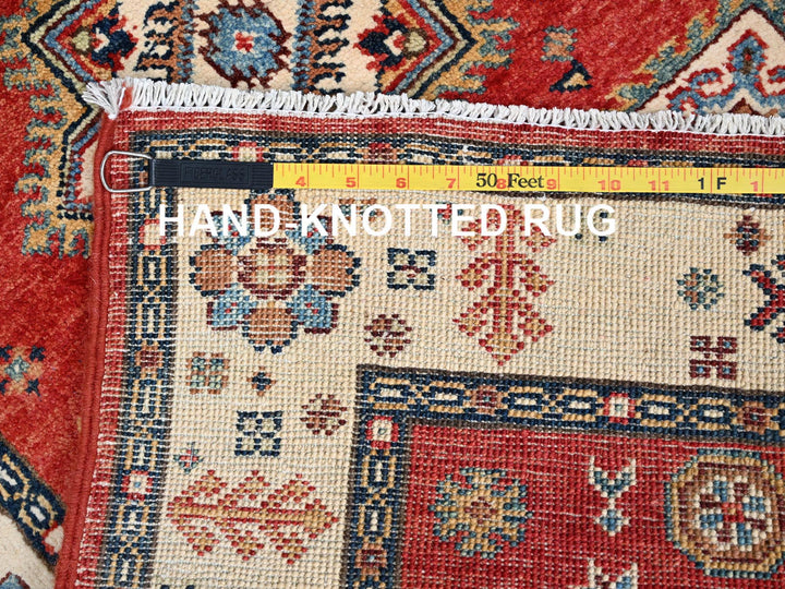 2'8" x 9'6" New Hand Knotted Red Wool Runner Oriental Rug - MOA10286450
