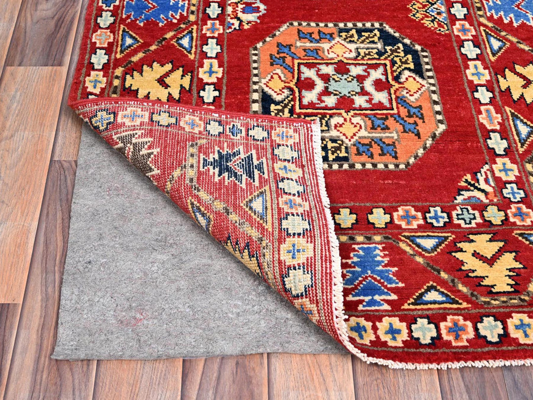 2'7" x 8'0" New Hand Knotted Red Wool Runner Oriental Rug - MOA10286457