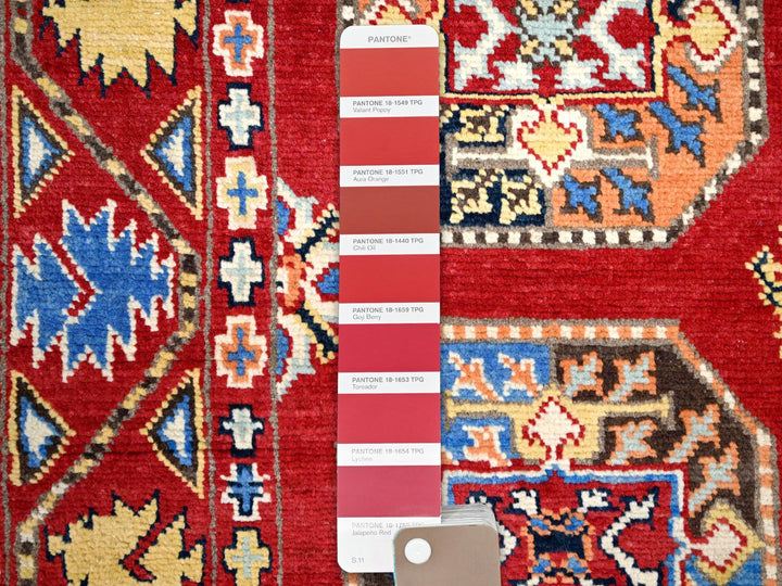 2'7" x 8'0" New Hand Knotted Red Wool Runner Oriental Rug - MOA10286457