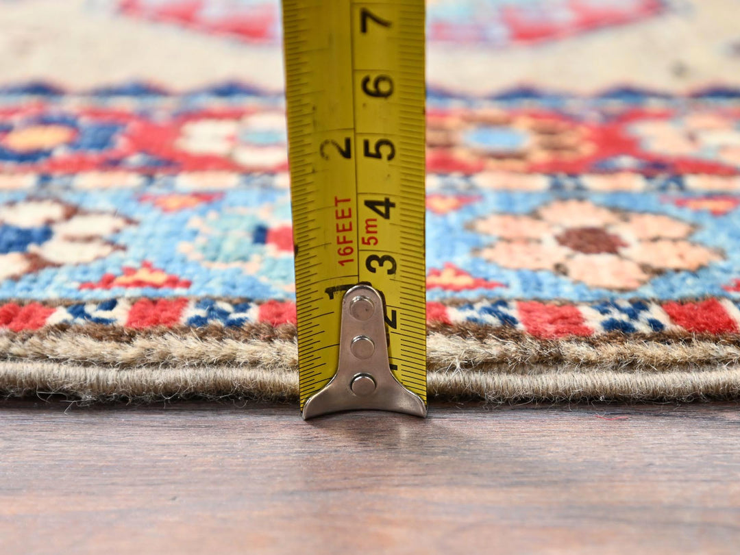 2'7" x 9'8" New Hand Knotted Beige Wool Runner Oriental Rug - MOA10286460