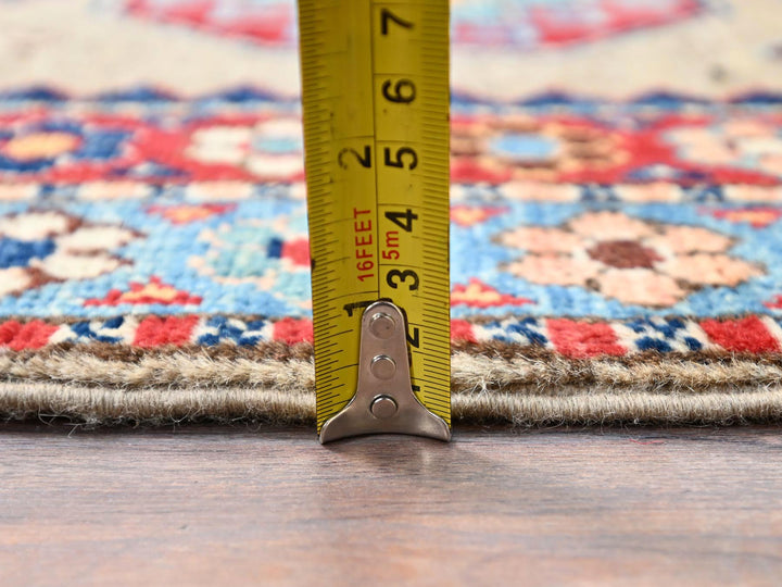 2'7" x 9'8" New Hand Knotted Beige Wool Runner Oriental Rug - MOA10286460