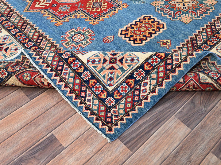 8'11" x 11'8" New Hand Knotted Blue Wool Rectangle Oriental Rug - MOA10286473