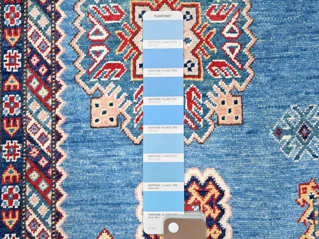 8'11" x 11'8" New Hand Knotted Blue Wool Rectangle Oriental Rug - MOA10286473