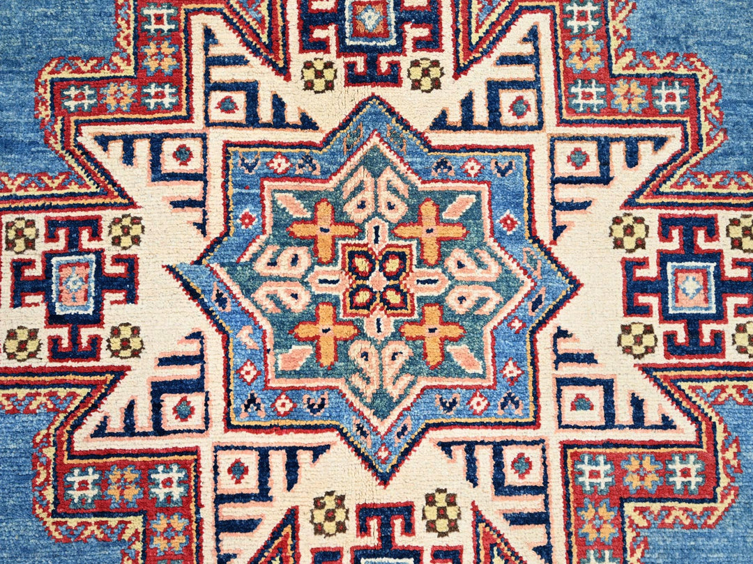 8'11" x 11'8" New Hand Knotted Blue Wool Rectangle Oriental Rug - MOA10286473