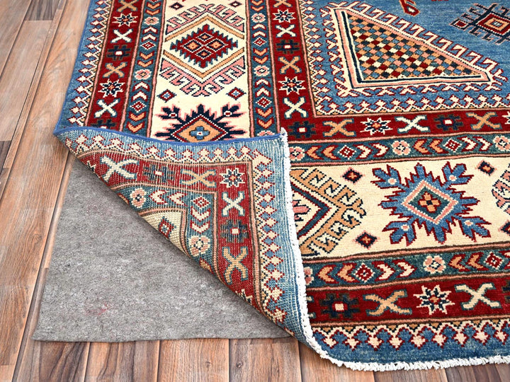 10'0" x 13'8" New Hand Knotted Blue Wool Rectangle Oriental Rug - MOA10286475