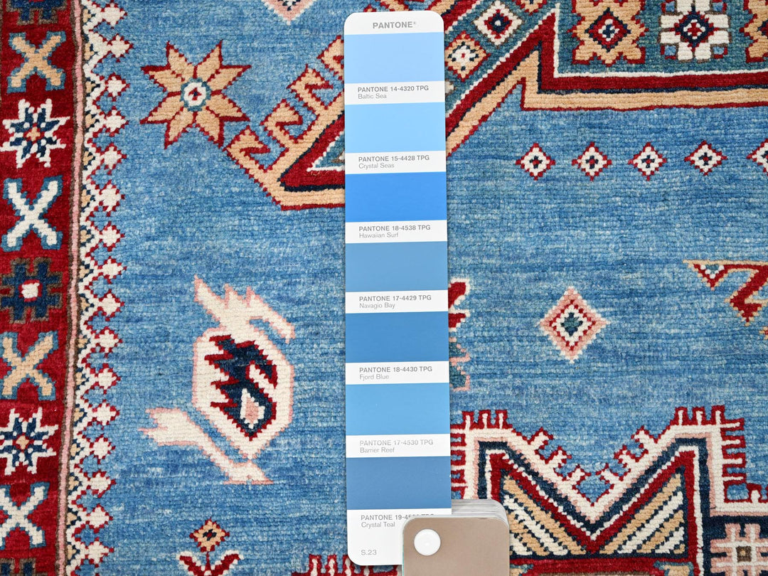 10'0" x 13'8" New Hand Knotted Blue Wool Rectangle Oriental Rug - MOA10286475