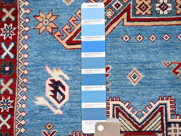 10'0" x 13'8" New Hand Knotted Blue Wool Rectangle Oriental Rug - MOA10286475