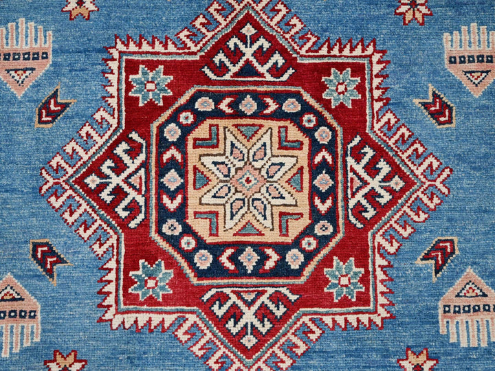 10'0" x 13'8" New Hand Knotted Blue Wool Rectangle Oriental Rug - MOA10286475