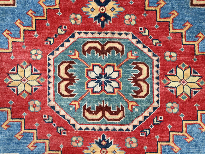 9'2" x 11'4" New Hand Knotted Blue Wool Rectangle Oriental Rug - MOA10286480