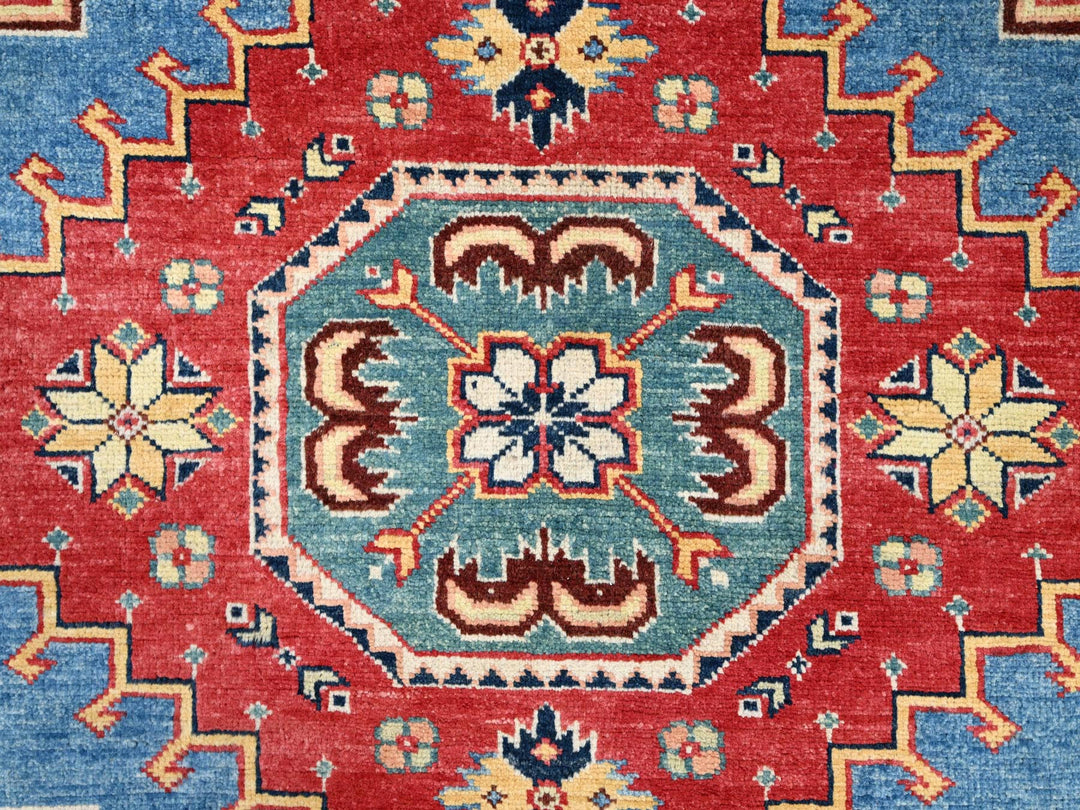 9'2" x 11'4" New Hand Knotted Blue Wool Rectangle Oriental Rug - MOA10286480