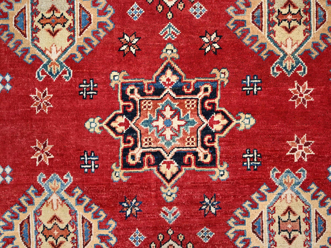 12'0" x 15'9" New Hand Knotted Red Wool Rectangle Oriental Rug - MOA10286484