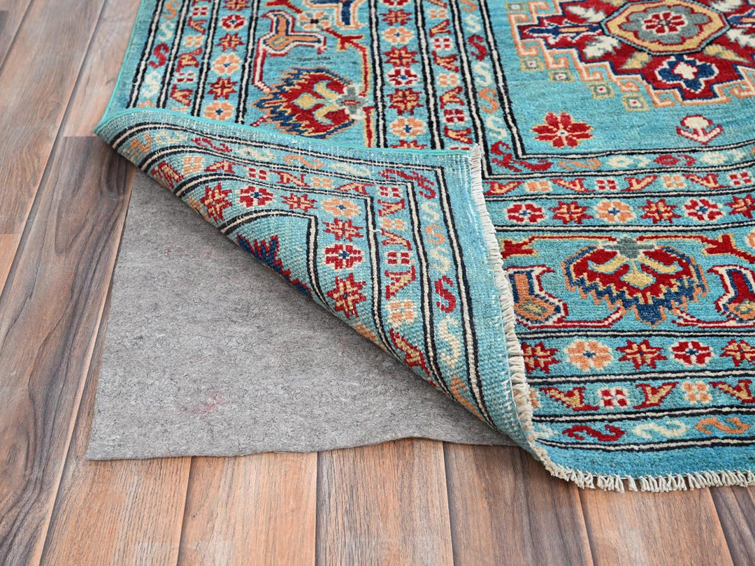 8'11" x 12'1" New Hand Knotted Blue Wool Rectangle Oriental Rug - MOA10286765