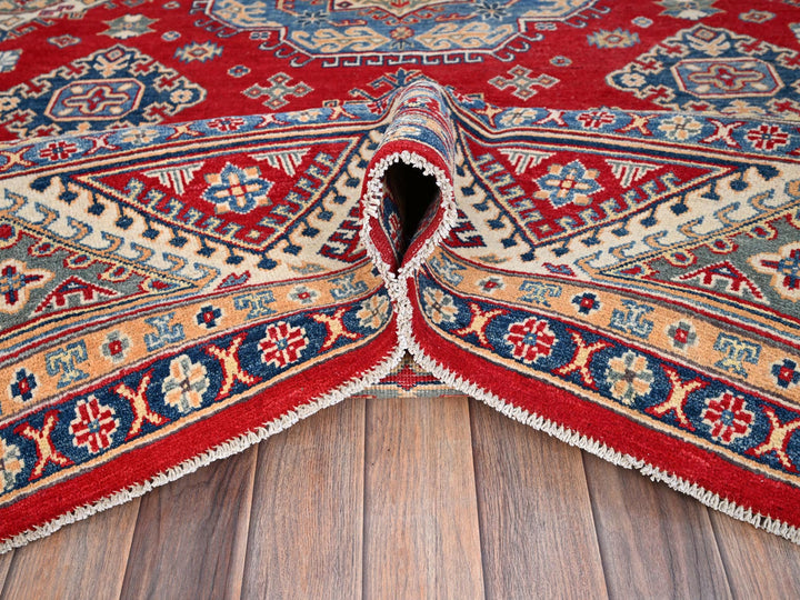 9'2" x 11'6" New Hand Knotted Red Wool Rectangle Oriental Rug - MOA10286767