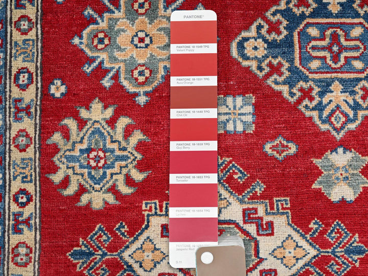 9'2" x 11'6" New Hand Knotted Red Wool Rectangle Oriental Rug - MOA10286767