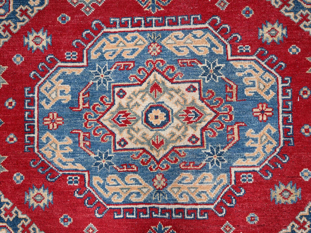 9'2" x 11'6" New Hand Knotted Red Wool Rectangle Oriental Rug - MOA10286767