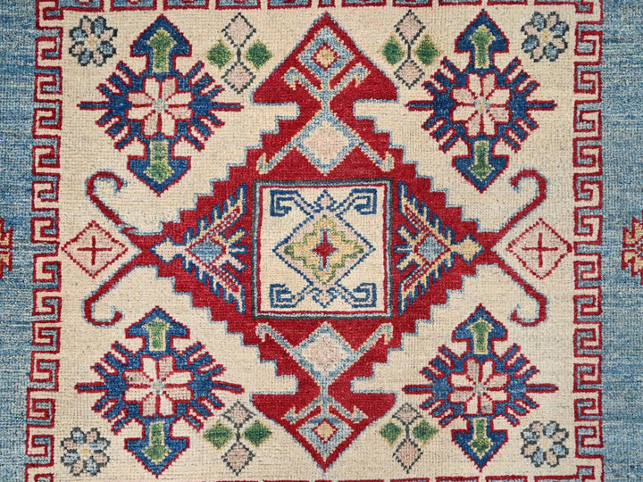 8'11" x 11'9" New Hand Knotted Blue Wool Rectangle Oriental Rug - MOA10286770