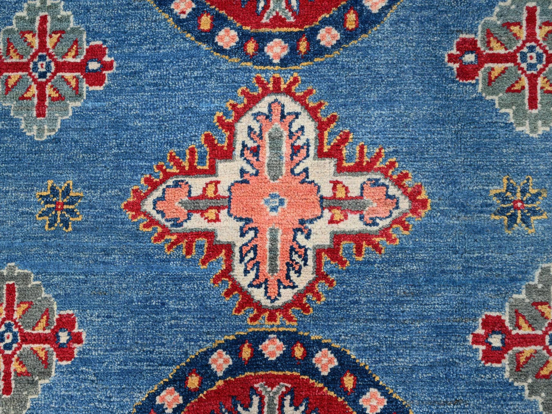 8'2" x 9'11" New Hand Knotted Blue Wool Rectangle Oriental Rug - MOA10286778