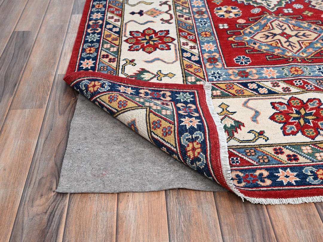 8'11" x 12'4" New Hand Knotted Red Wool Rectangle Oriental Rug - MOA10286801