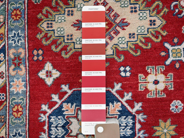 8'11" x 12'4" New Hand Knotted Red Wool Rectangle Oriental Rug - MOA10286801