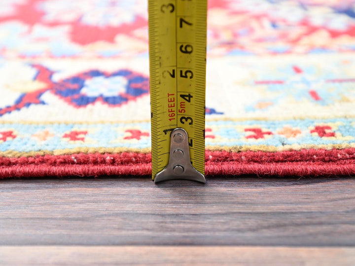 2'1" x 6'0" New Hand Knotted Red Wool Runner Oriental Rug - MOA10286830