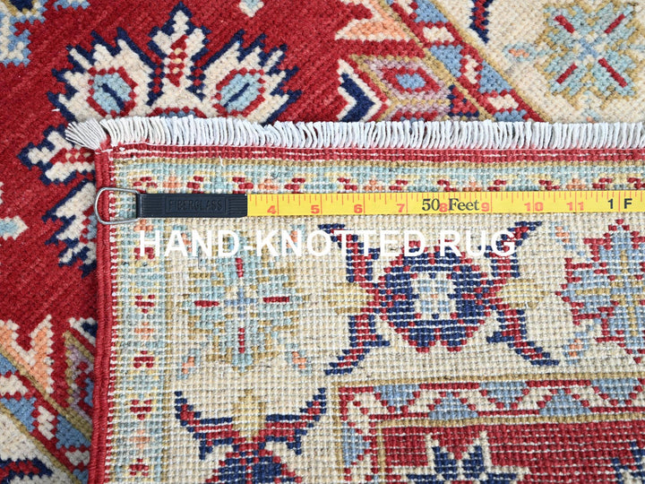 2'1" x 6'0" New Hand Knotted Red Wool Runner Oriental Rug - MOA10286830