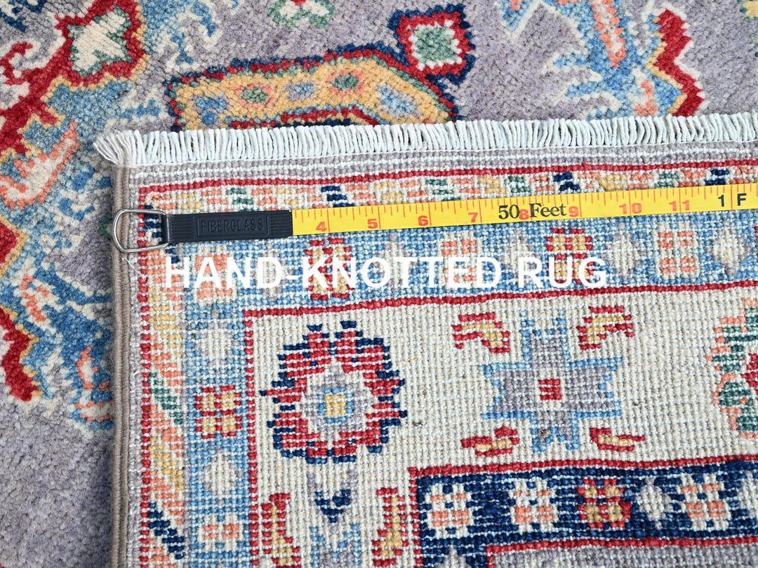 2'9" x 7'10" New Hand Knotted Grey Wool Runner Oriental Rug - MOA10286839