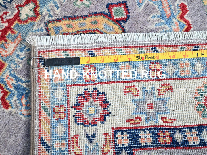 2'9" x 7'10" New Hand Knotted Grey Wool Runner Oriental Rug - MOA10286839