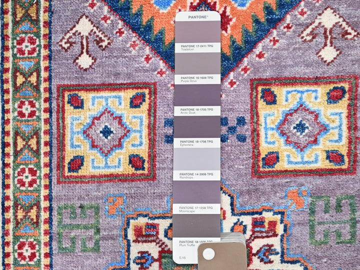 2'8" x 9'11" New Hand Knotted Grey Wool Runner Oriental Rug - MOA10286851