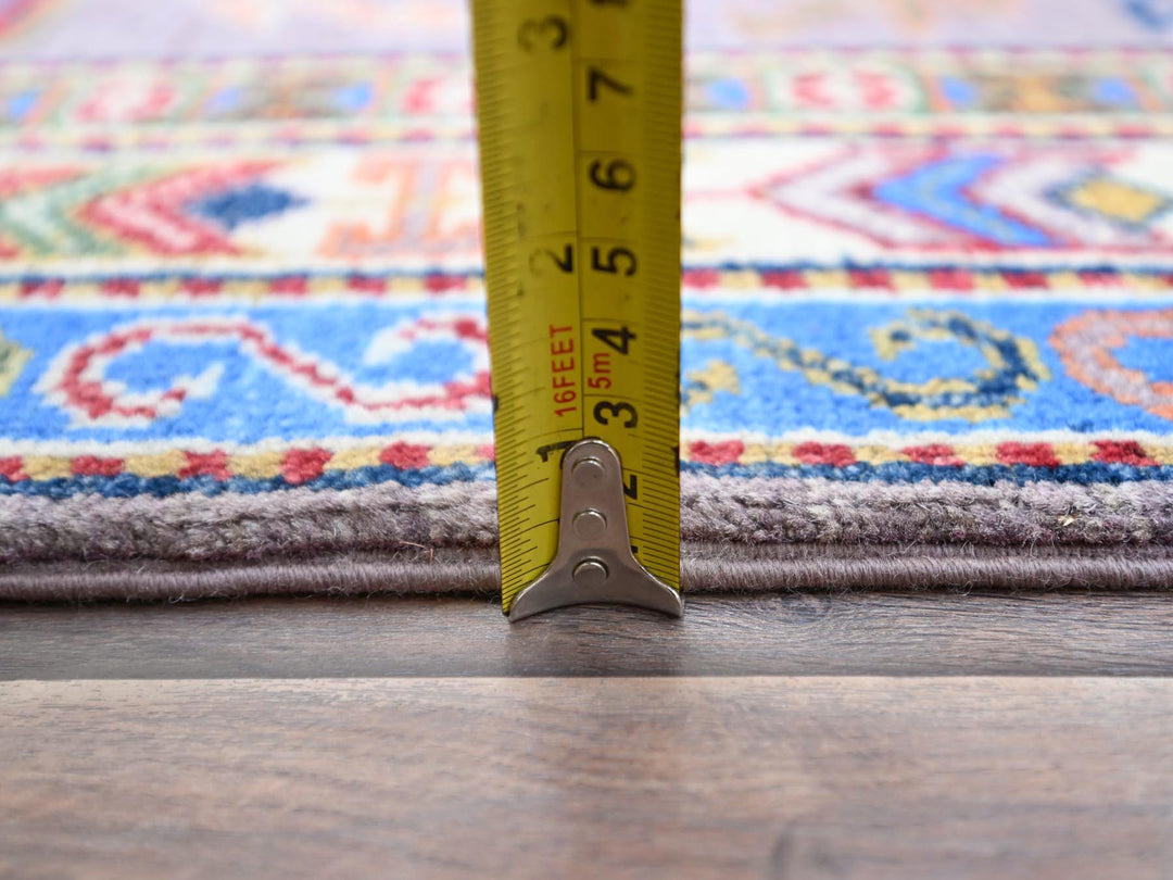 2'8" x 9'11" New Hand Knotted Grey Wool Runner Oriental Rug - MOA10286851