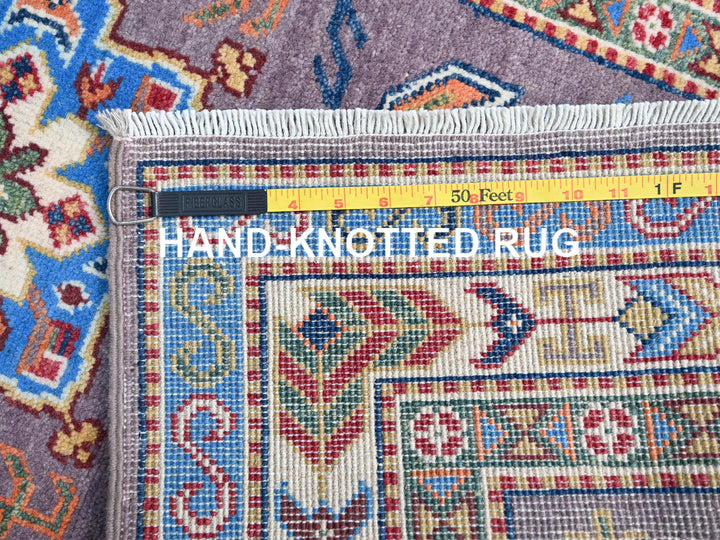 2'8" x 9'11" New Hand Knotted Grey Wool Runner Oriental Rug - MOA10286851