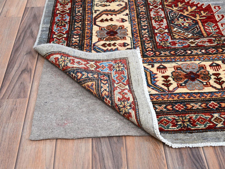 10'2" x 14'0" New Hand Knotted Grey Wool Rectangle Oriental Rug - MOA10286885