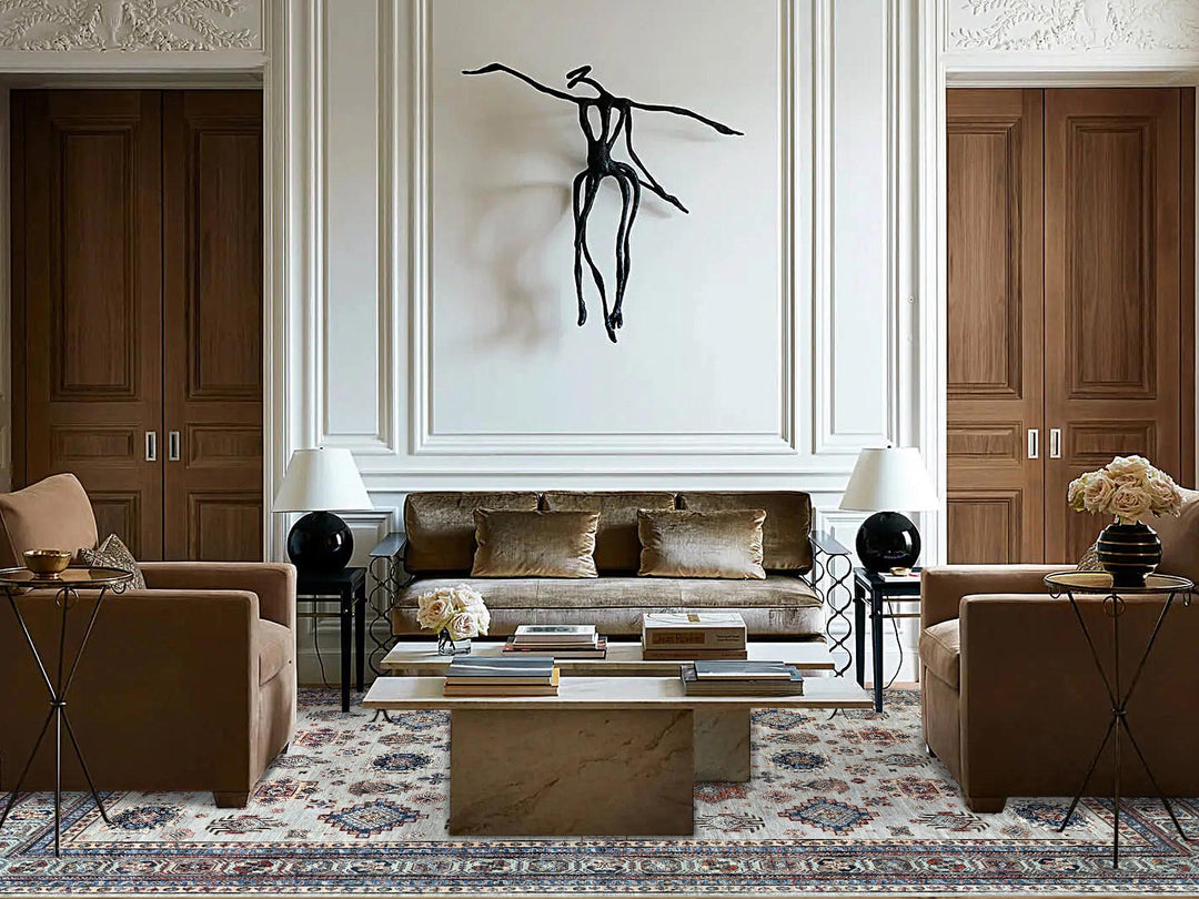 9'11" x 13'8" New Hand Knotted Grey Wool Rectangle Oriental Rug - MOA10286886