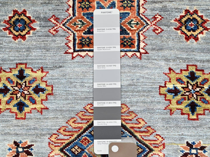 5'11" x 6'2" New Hand Knotted Grey Wool Square Oriental Rug - MOA10286891