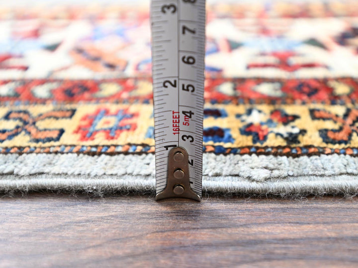 5'11" x 6'2" New Hand Knotted Grey Wool Square Oriental Rug - MOA10286891