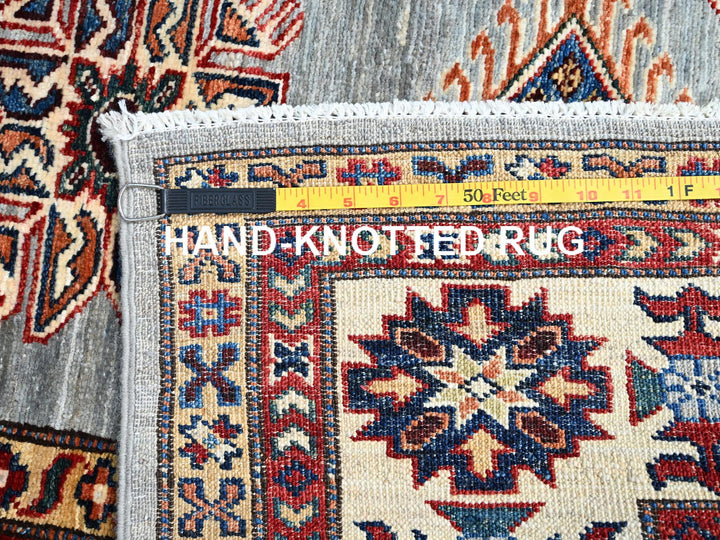 5'11" x 6'2" New Hand Knotted Grey Wool Square Oriental Rug - MOA10286891