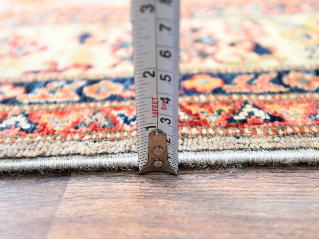 4'9" x 6'7" New Hand Knotted Grey Wool Rectangle Oriental Rug - MOA10286892