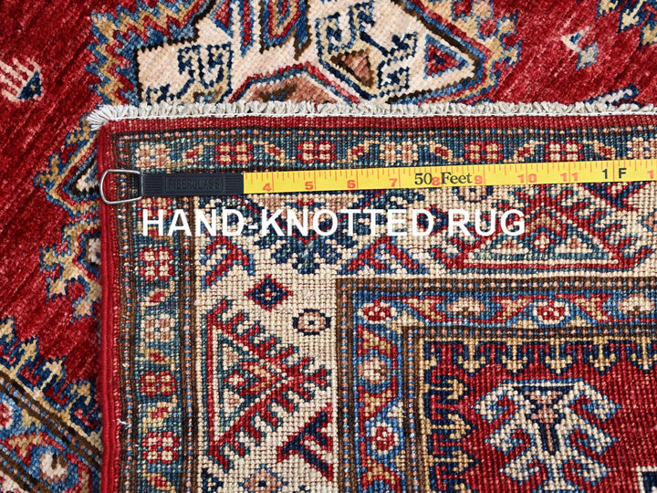 2'7" x 13'2" New Hand Knotted Red Wool Runner Oriental Rug - MOA10286910