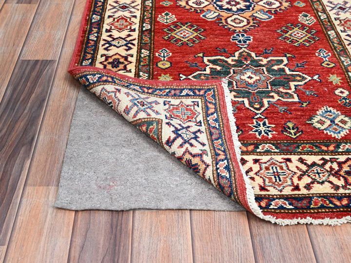 2'8" x 13'4" New Hand Knotted Red Wool Runner Oriental Rug - MOA10286914