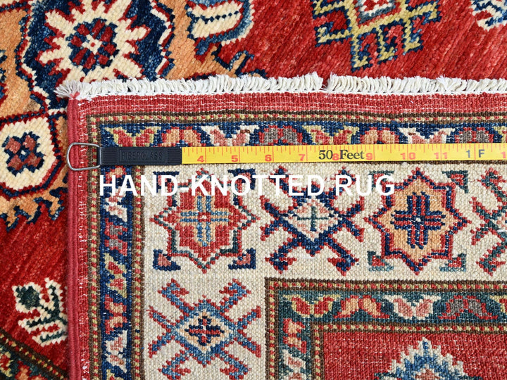 2'8" x 13'4" New Hand Knotted Red Wool Runner Oriental Rug - MOA10286914