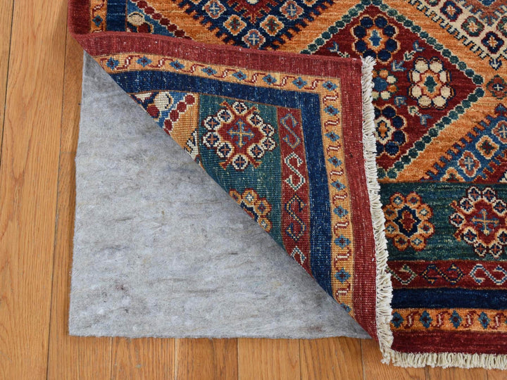 5'7" x 8'0" New Hand Knotted Green Wool Rectangle Oriental Rug - MOA10287018