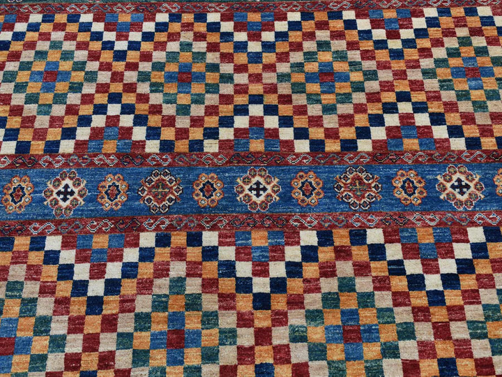 5'7" x 8'0" New Hand Knotted Green Wool Rectangle Oriental Rug - MOA10287018