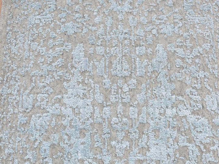 2'5" x 10'1" New Hand Loomed Beige Wool & Art Silk Runner Oriental Rug - MOA10287260