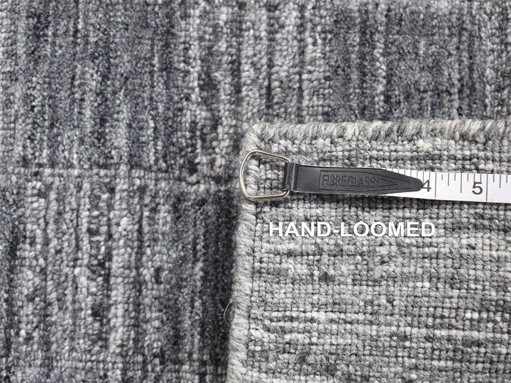 2'0" x 2'0" New Hand Loomed Grey Wool Square Oriental Rug - MOA10287481