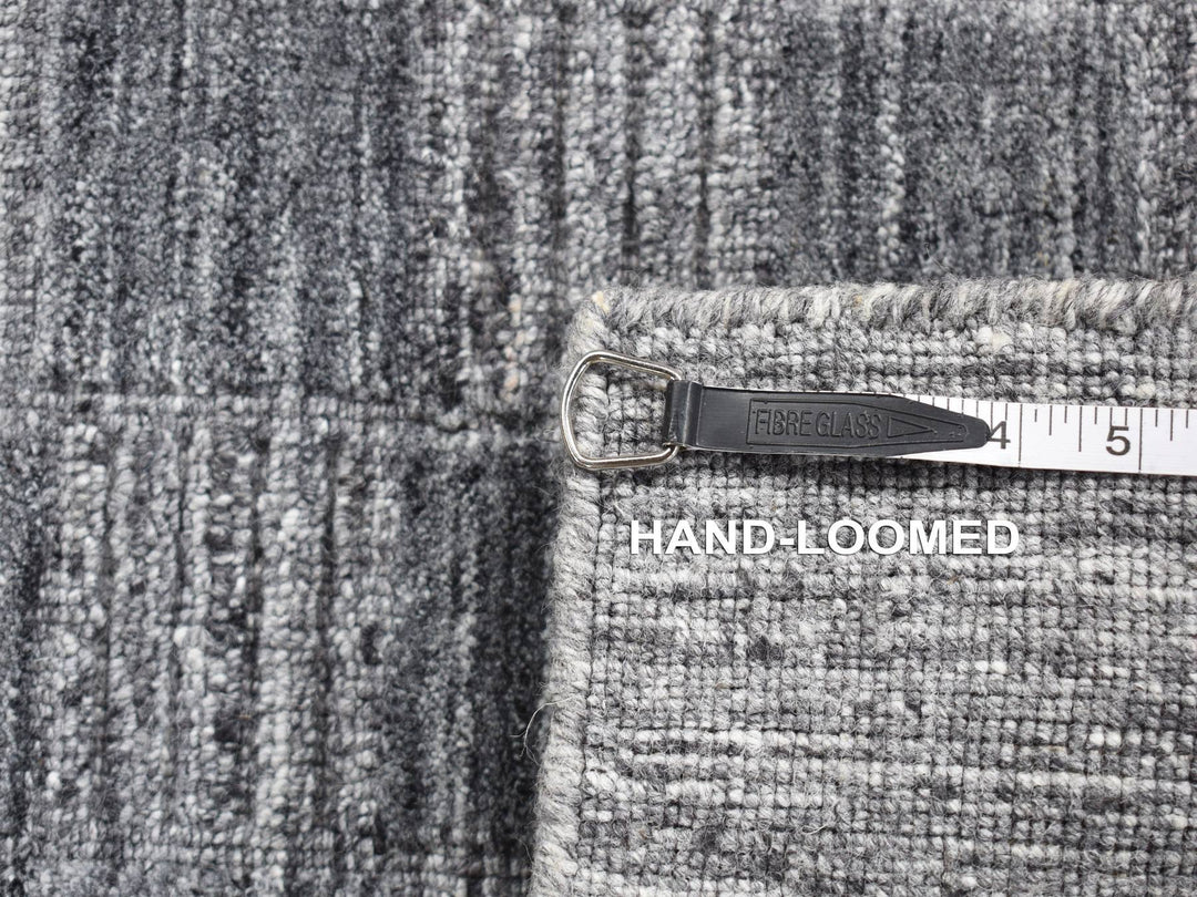 2'0" x 2'0" New Hand Loomed Grey Wool Square Oriental Rug - MOA10287481