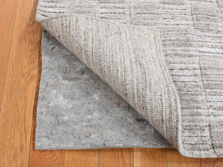 2'1" x 2'1" New Hand Loomed Beige Wool Square Oriental Rug - MOA10287487