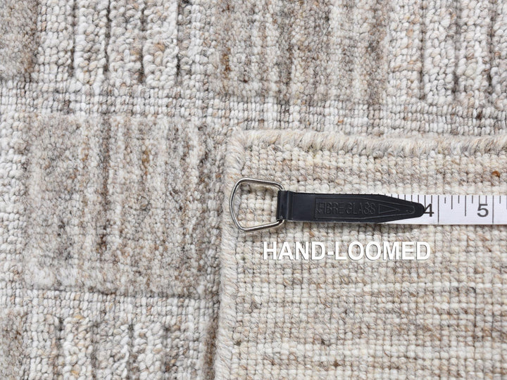 2'1" x 2'1" New Hand Loomed Beige Wool Square Oriental Rug - MOA10287487