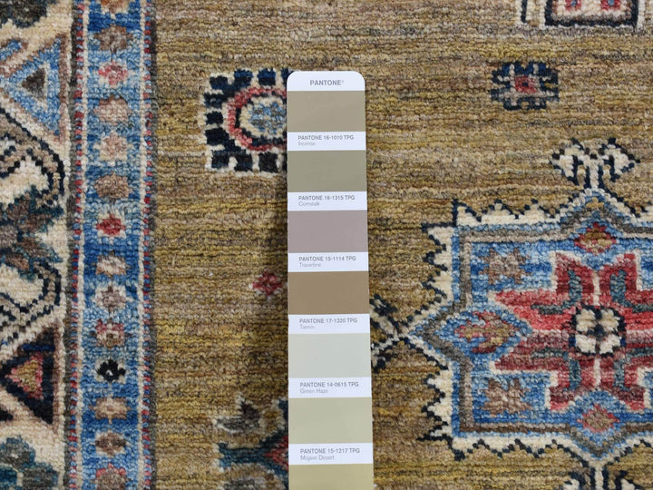 2'9" x 7'7" New Hand Knotted Green Wool Runner Oriental Rug - MOA10287502