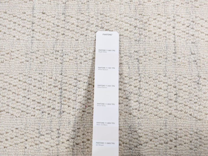 2'10" x 3'2" New Hand Loomed Ivory Wool Rectangle Oriental Rug - MOA10287548