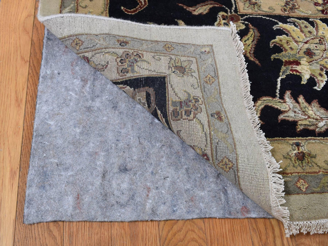 12'0" x 18'2" New Hand Knotted Ivory Wool & Silk Rectangle Oriental Rug - MOA10287666